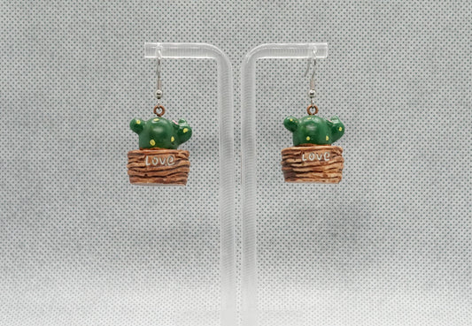 "Love" Succulent Earrings