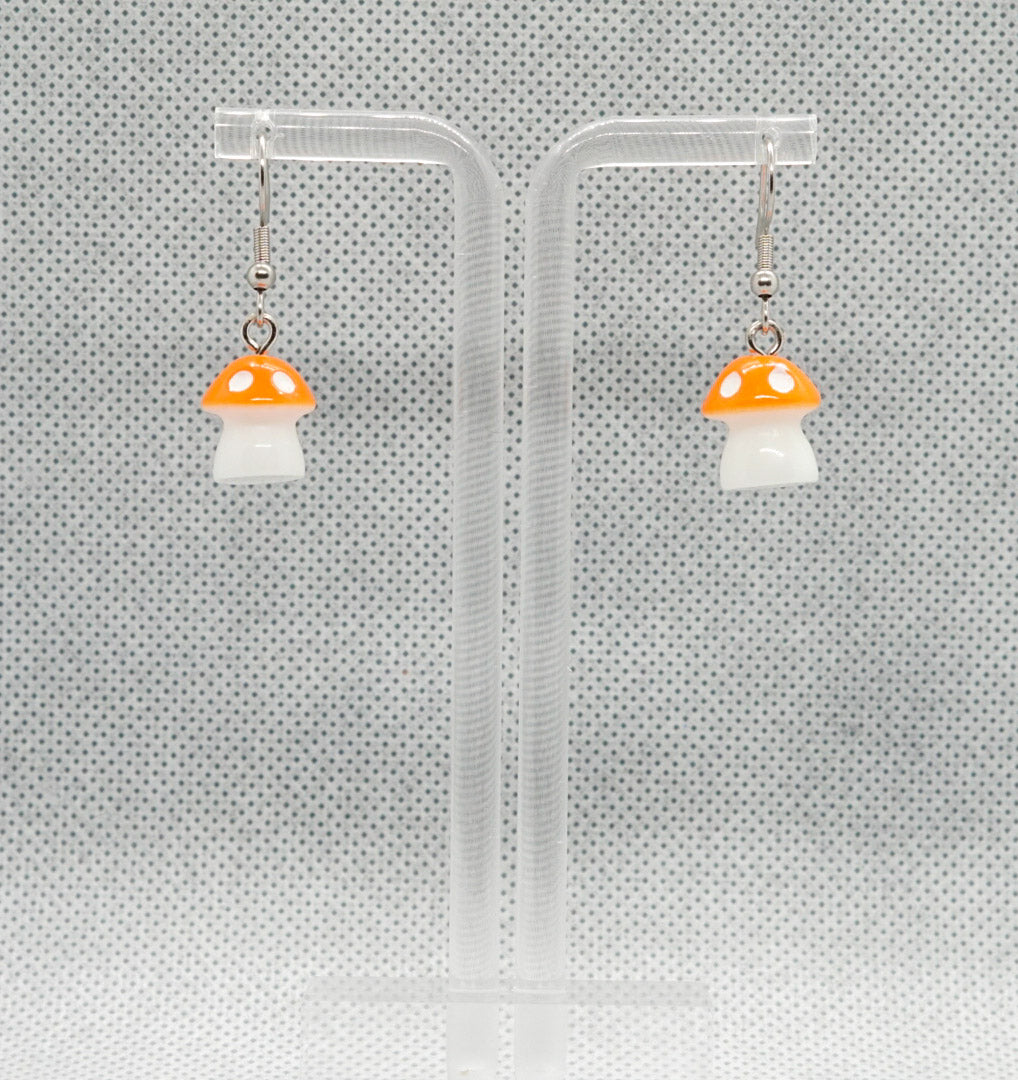 Mini Mushroom Earrings