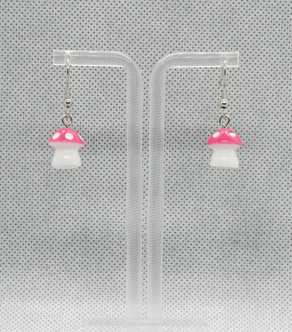 Mini Mushroom Earrings